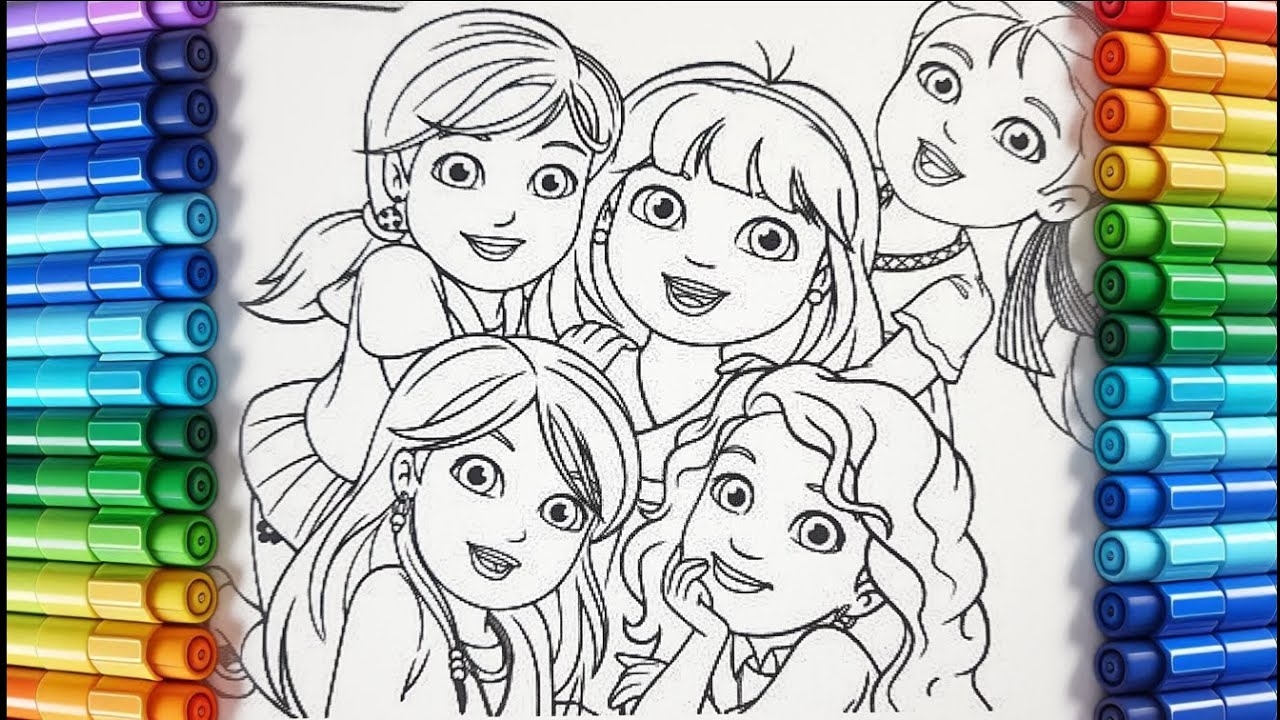 Dora And Friends Coloring Pages For Kids colouring DoraandFriends colouringpages YouTube
