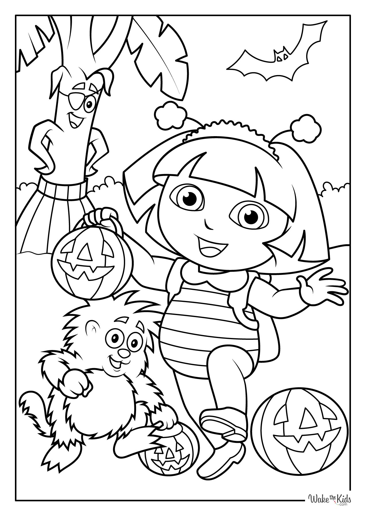 dora and diego coloring pages