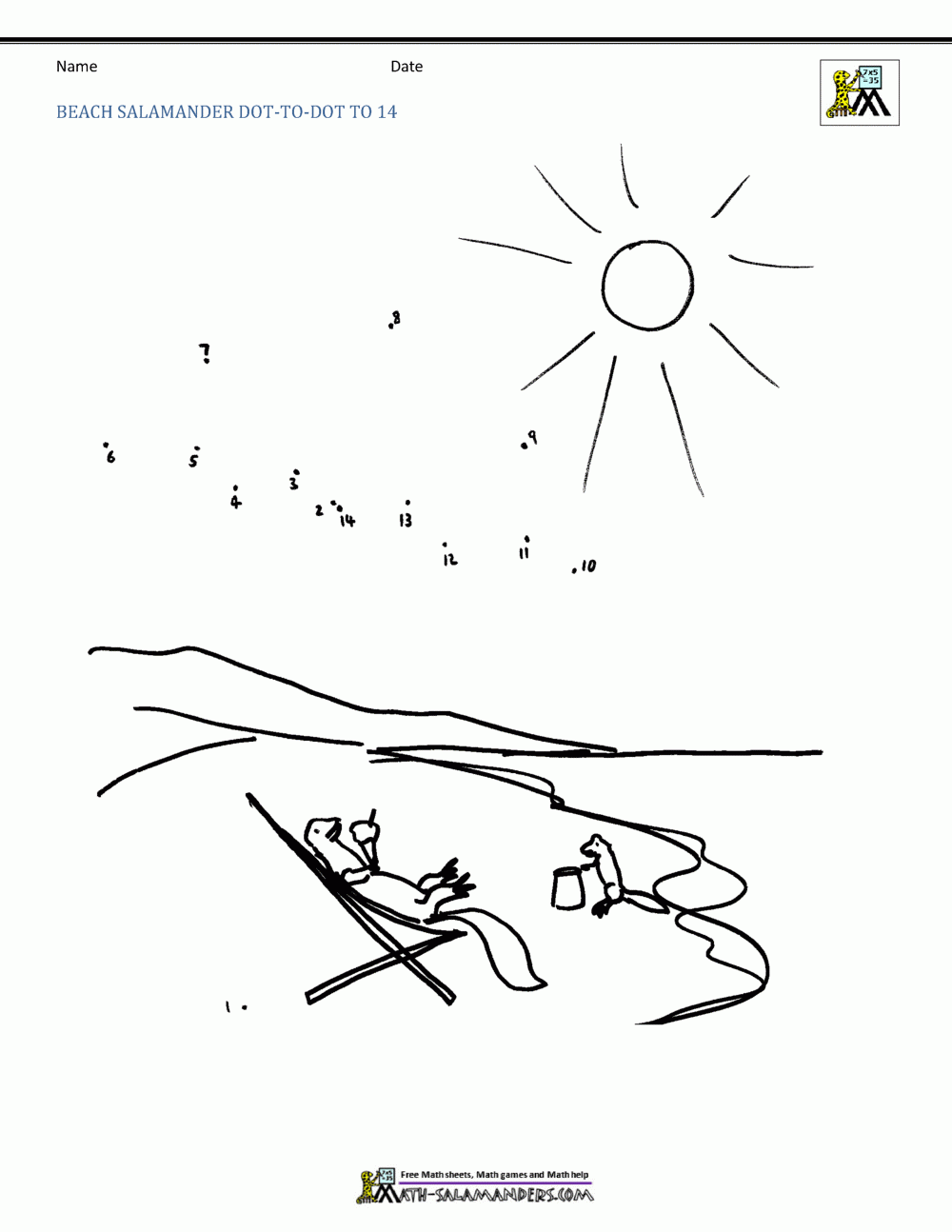 Dot To Dot Coloring Pages Up To 20