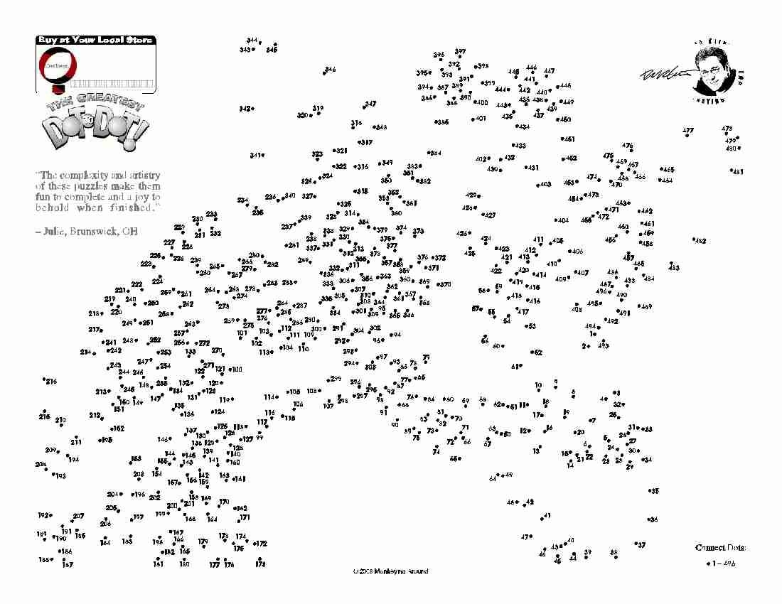 Dot To Dot Printables