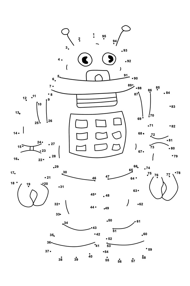 Dot To Dot Printables Best Coloring Pages For Kids Dot Worksheets Connect The Dots Dot