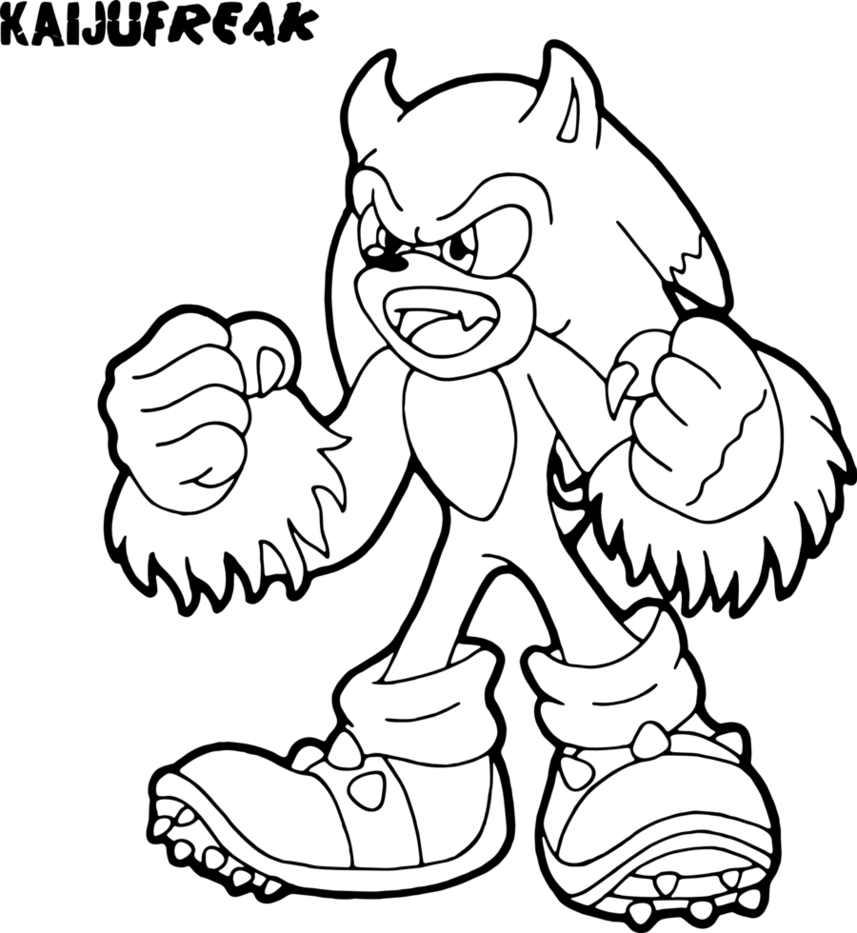 Download HD 12 Pics Of Sonic Lost World Coloring Pages Sonic Werehog Coloring Pages Transparent PNG Image NicePNG