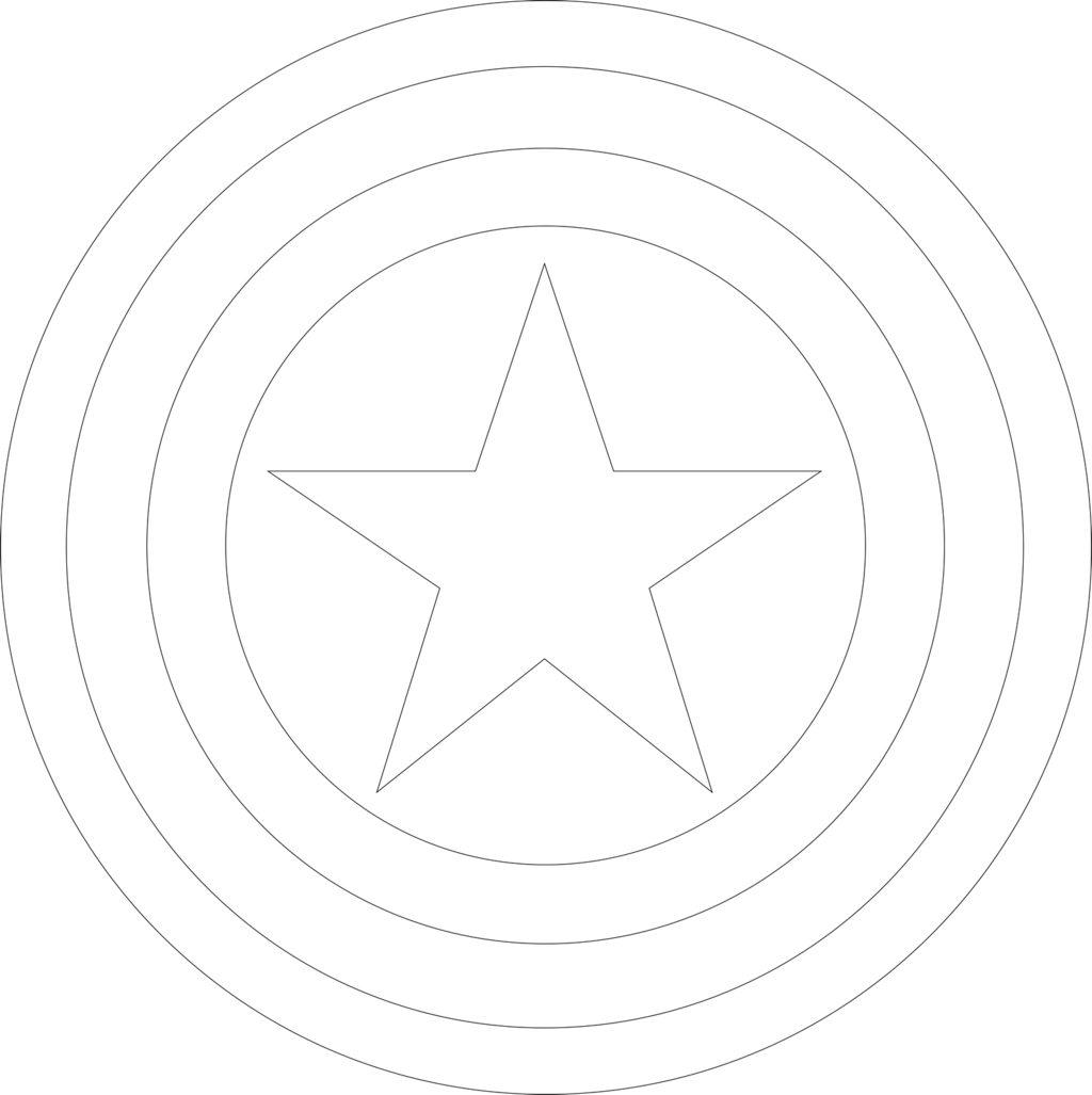 Download HD Captain America Coloring Pages Shield With Page Davalos Circle Transparent PNG Image NicePNG