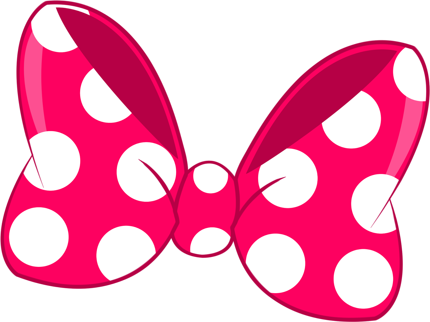 Download HD Minnie Mouse Bow Clipart Hot Pink Minnie Mouse Bow Transparent PNG Image NicePNG