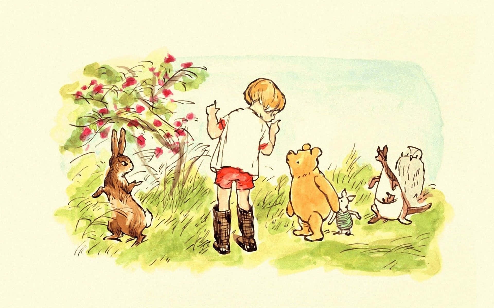 classic winnie the pooh wallpaper