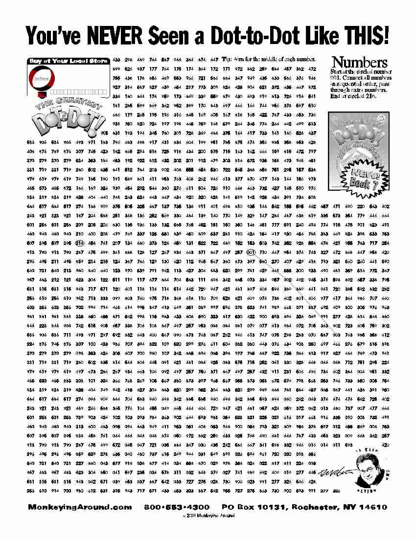 dot to dot difficult printable
