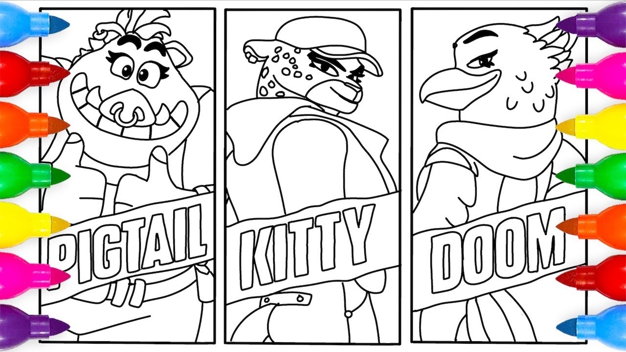bad guys 2 coloring pages