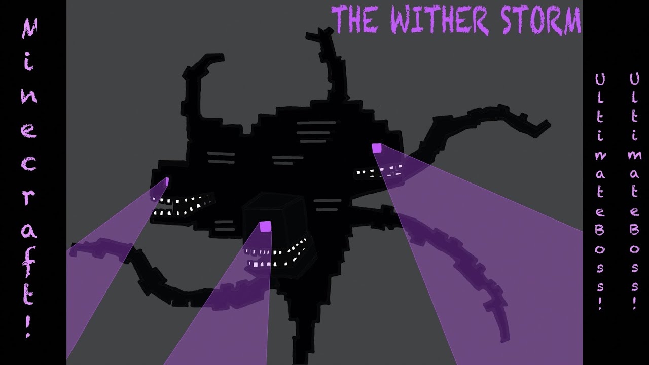 Drawing With Juni 146 How To Draw The Wither Storm Minecraft advanced YouTube