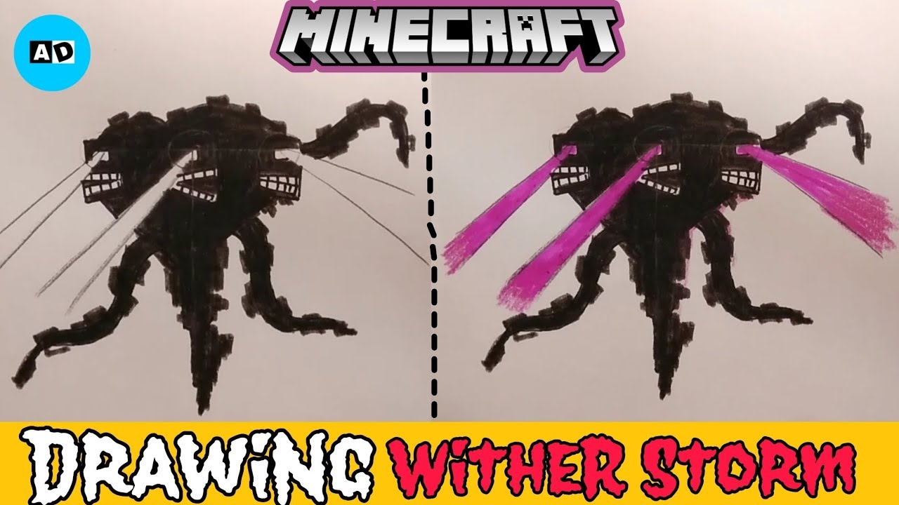 Drawing Wither Storm From Minecraft Minecraft Drawing YouTube