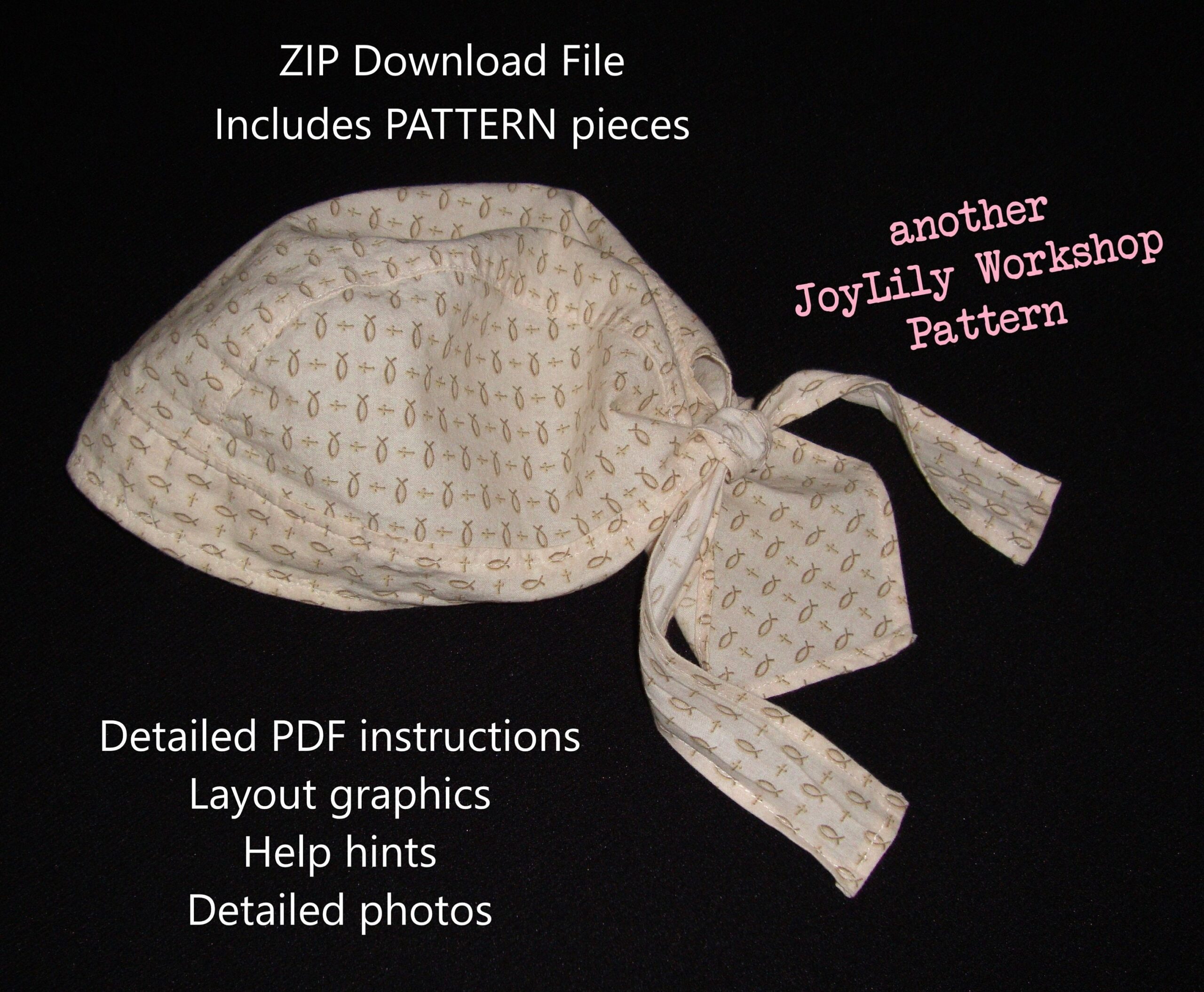 doo rag pattern printable