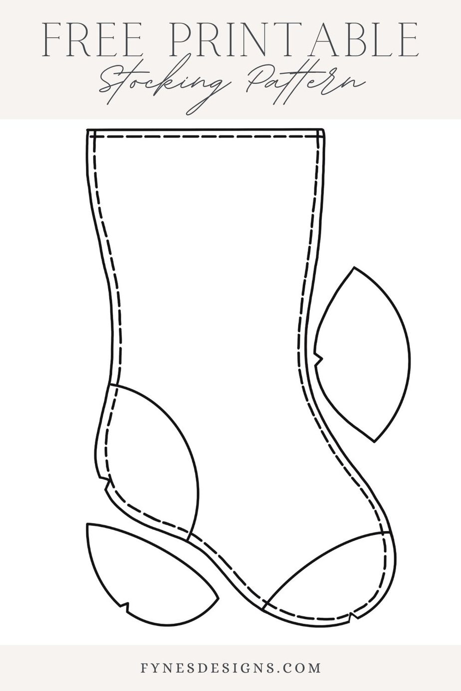 free printable stocking pattern pdf