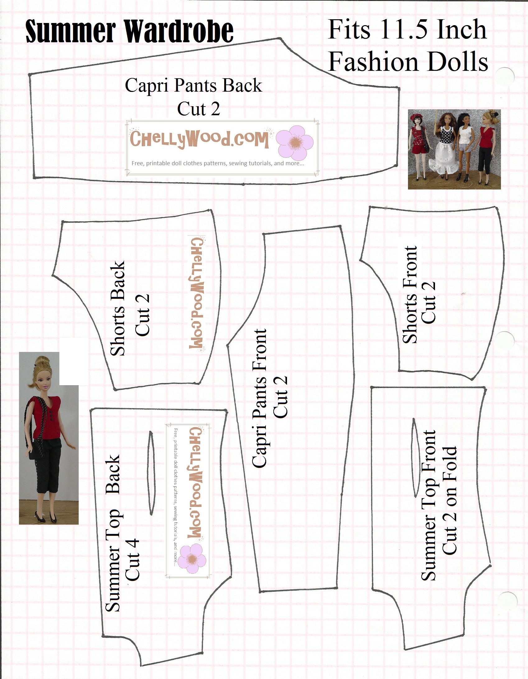 barbie clothes printable patterns