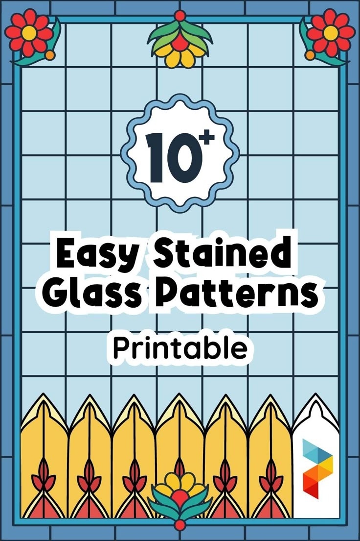 printable simple printable stained glass patterns