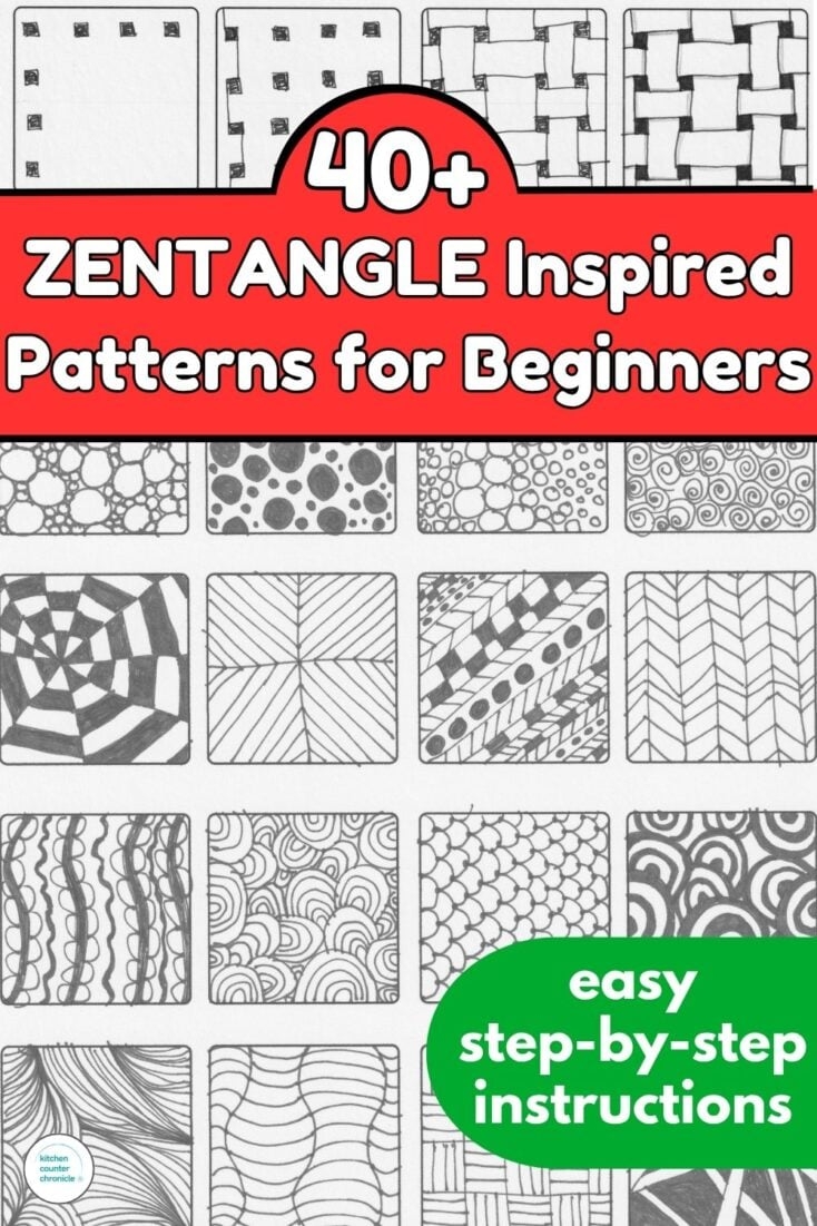 Easy Zentangle Patterns For Beginners And Kids
