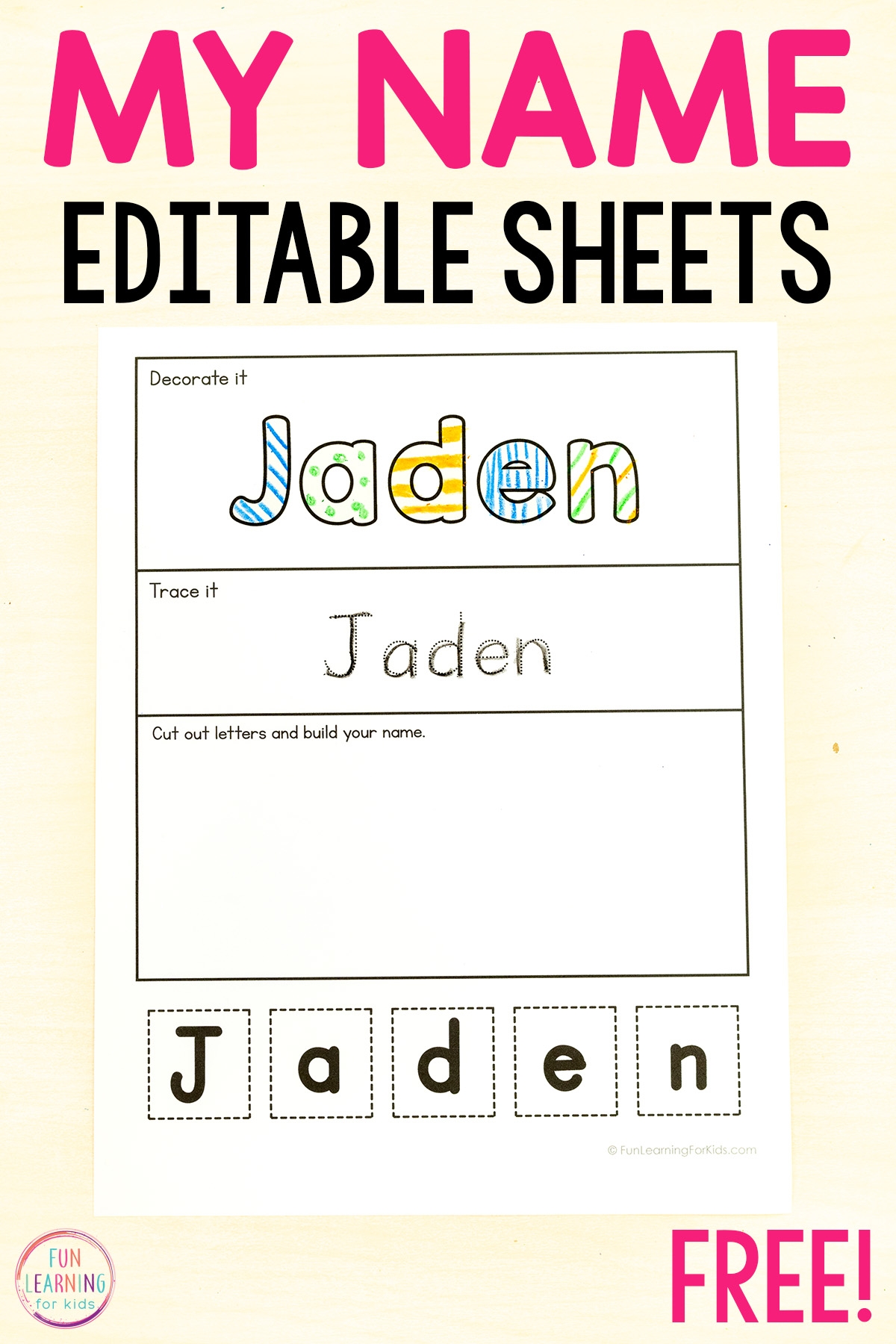 create printables name tracing