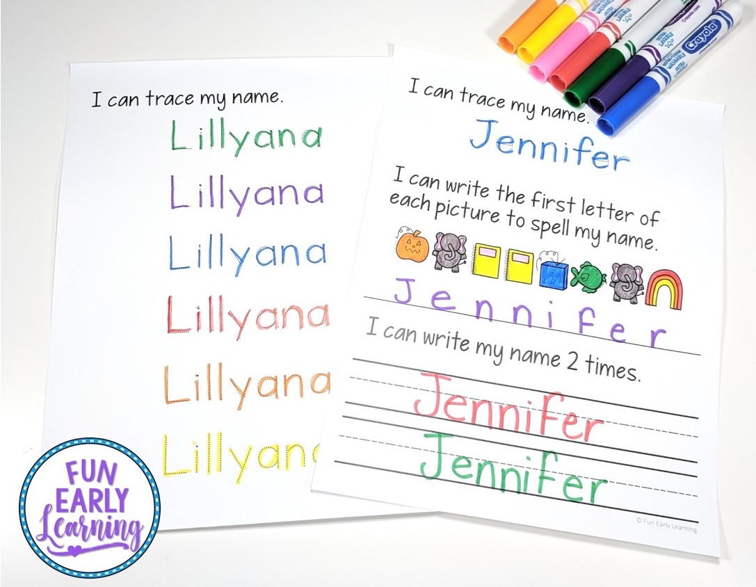 kindergarten name practice