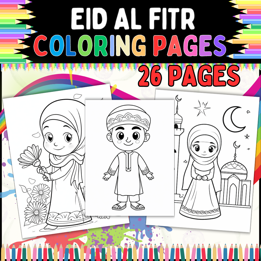 Eid Al Fitr Coloring Pages Islamic Coloring Sheets Lembar Mewarnai Islami Made By Teachers