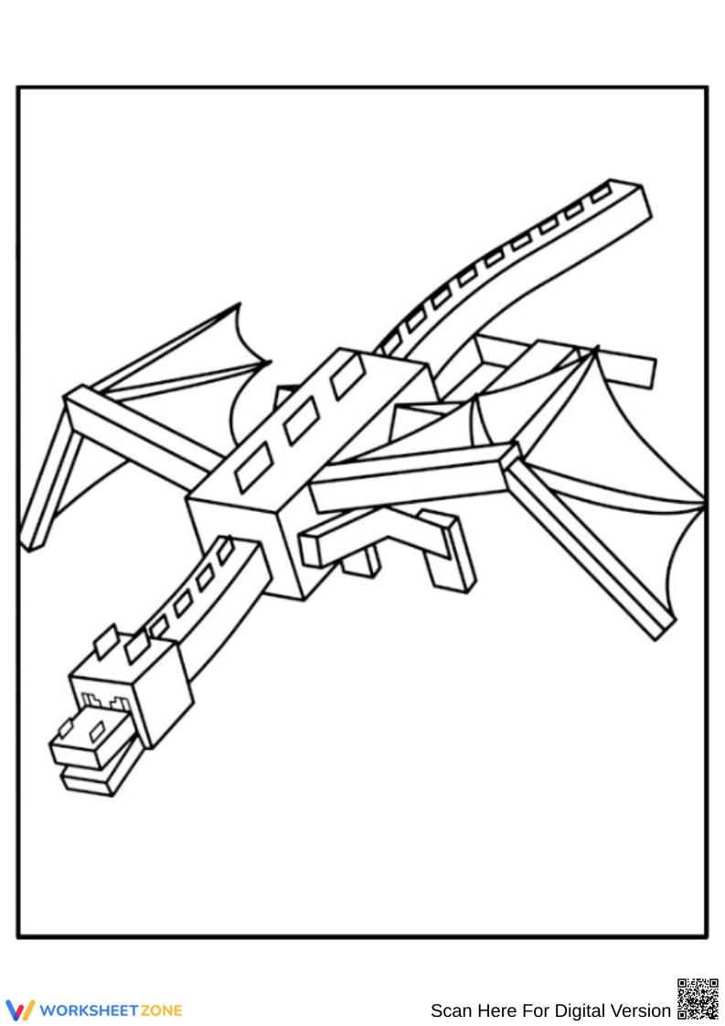 Ender Dragon Coloring Pages Online And Printables 