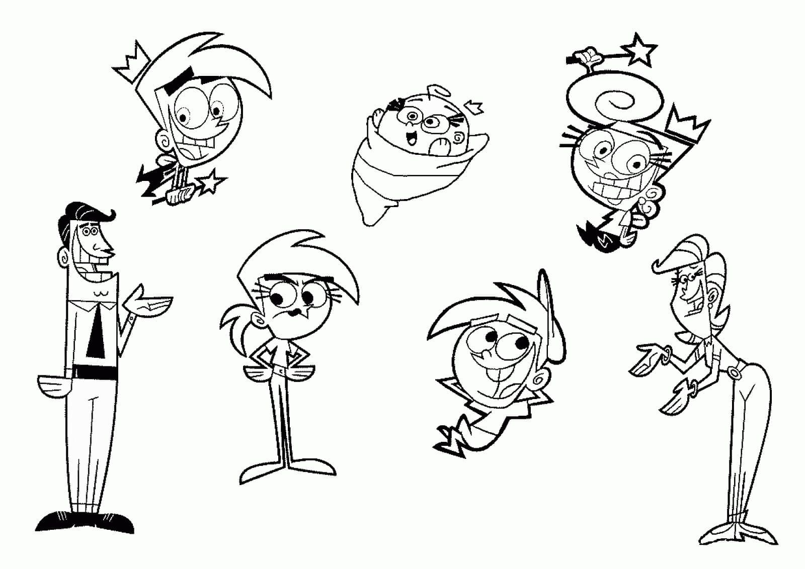 Fairly OddParents Free Coloring Page Download Print Or Color Online For Free