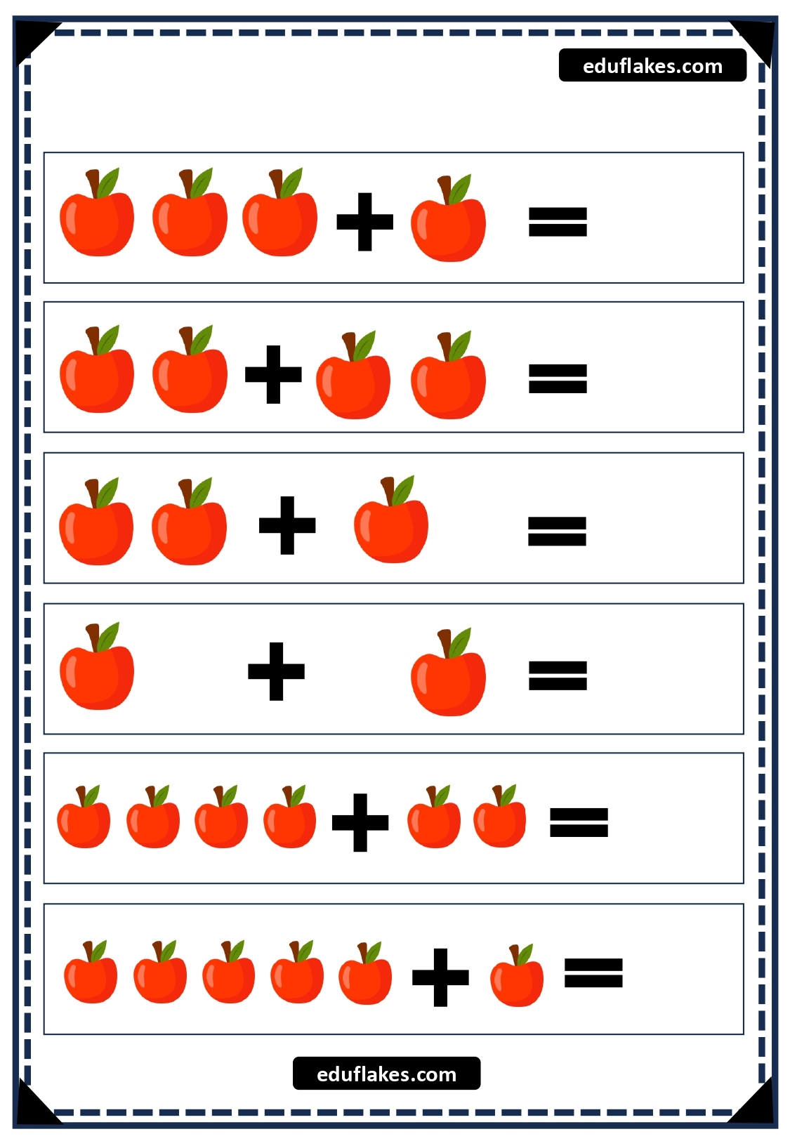 addition worksheets for kindergarteners