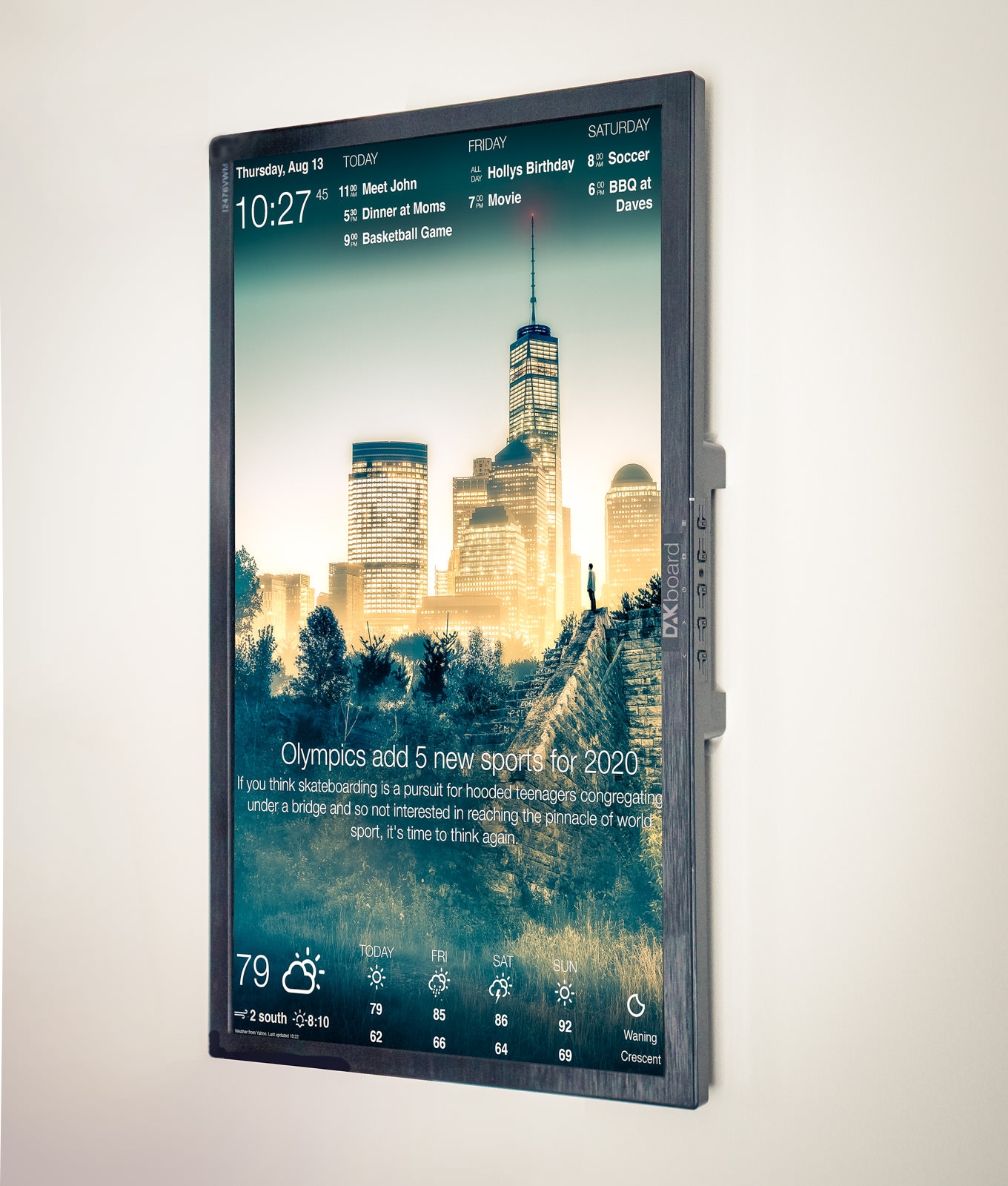 dakboard digital wall calendar