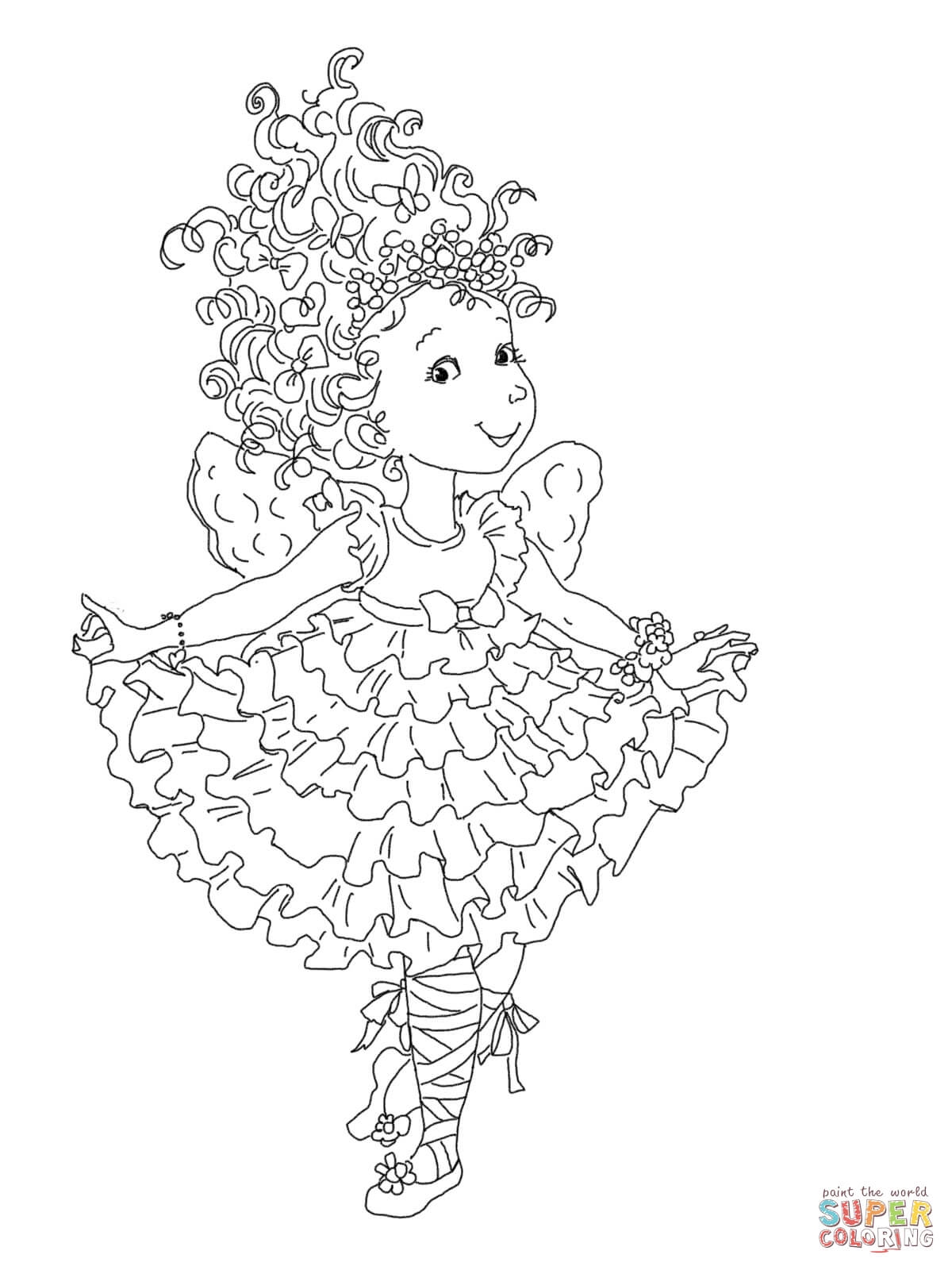 Fancy Nancy 3 Free Printable Coloring Pages