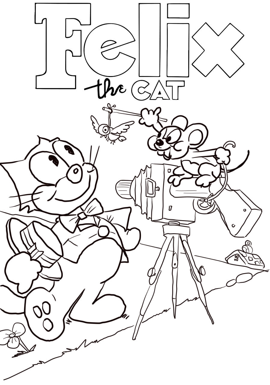 Felix The Cat 5 Free Printable Coloring Pages