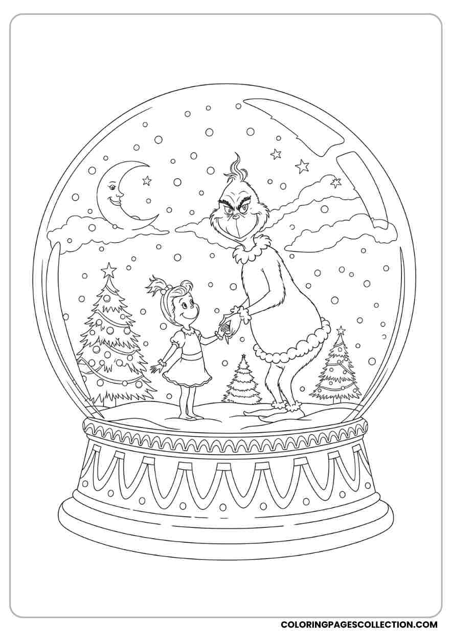 Festive Grinch Coloring Pages To Print And Enjoy