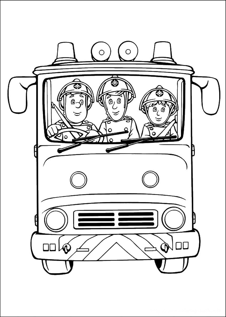 fireman sam pictures to color