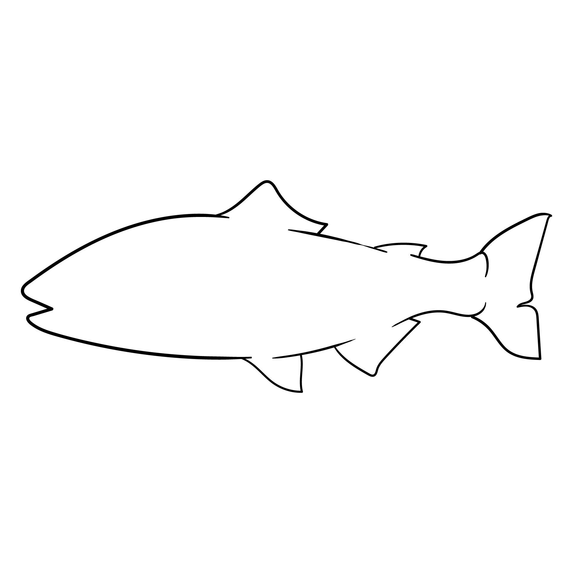 Fish Outline Printable Free