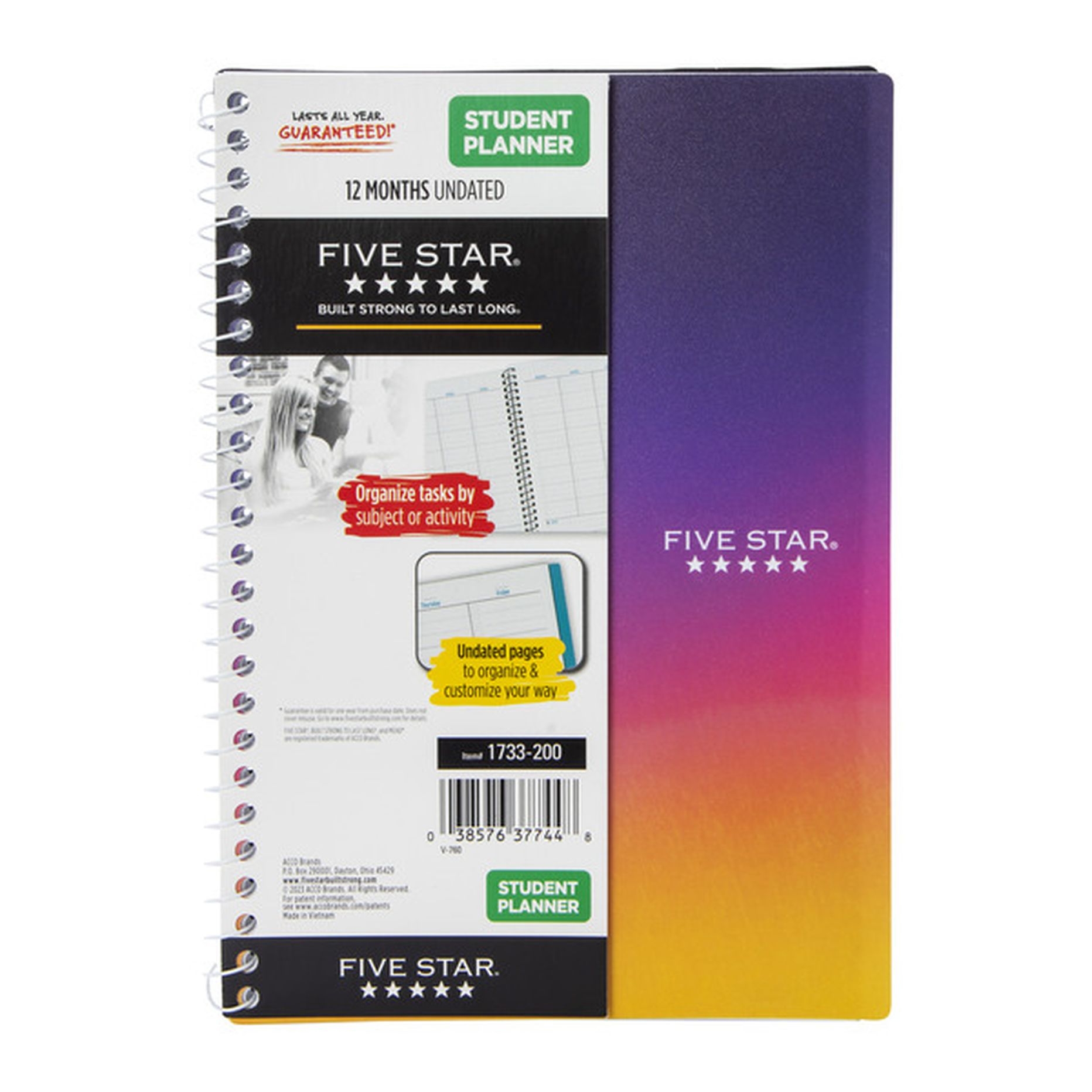 five star student planner