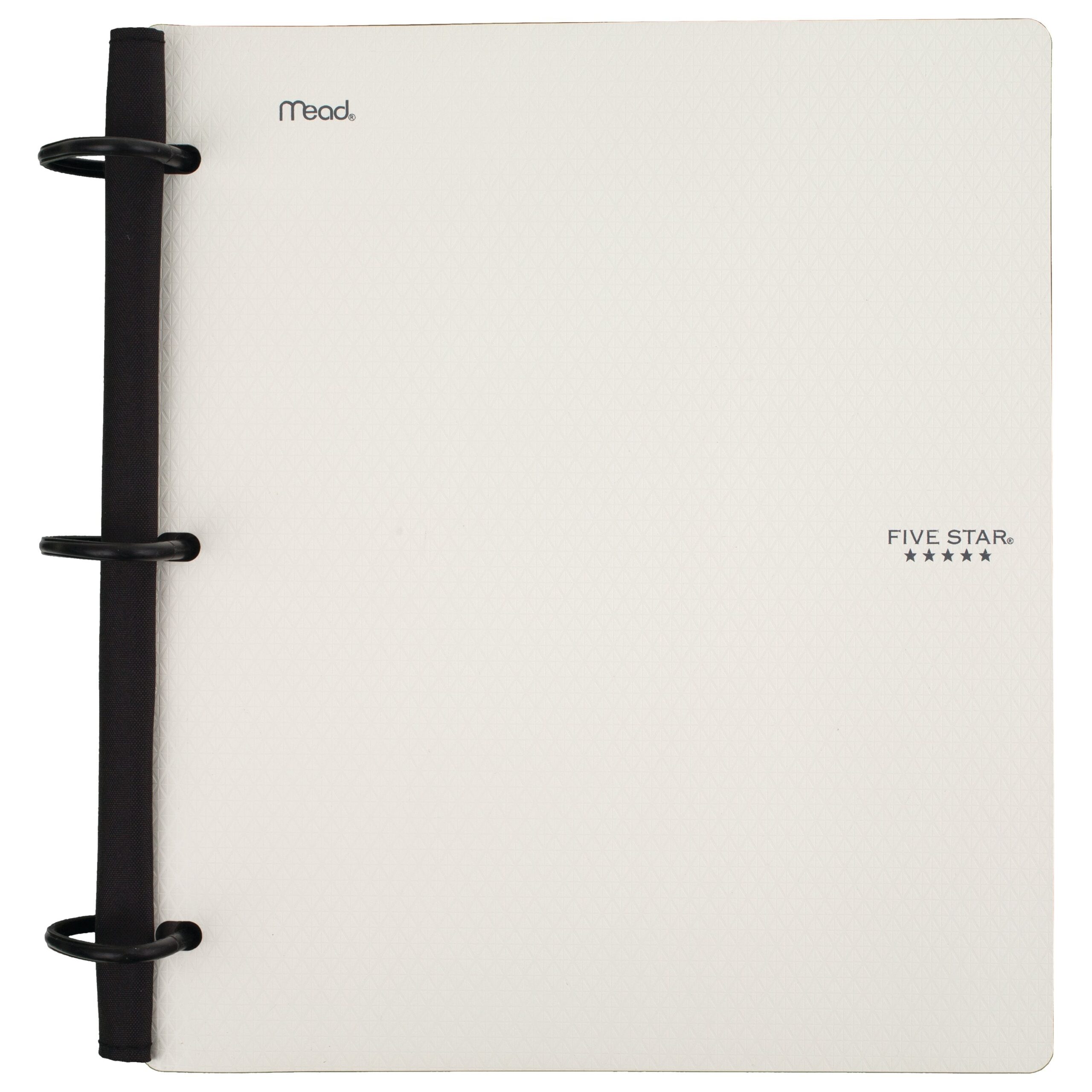 Five Star Flex 1 1 2 Hybrid NoteBinder White 72516 Durable Plastic Cover Flexible Notebook School Supplies Walmart