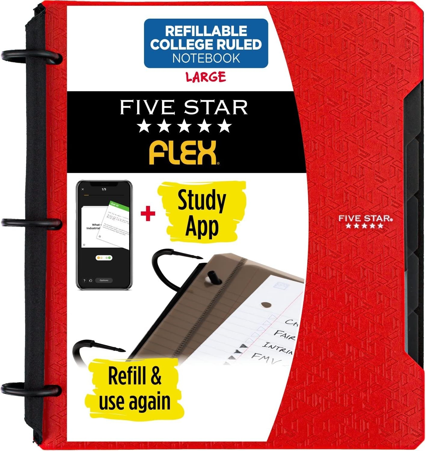 Five Star Flex Hybrid NoteBinder 1 Inch Binder Dominican Republic Ubuy