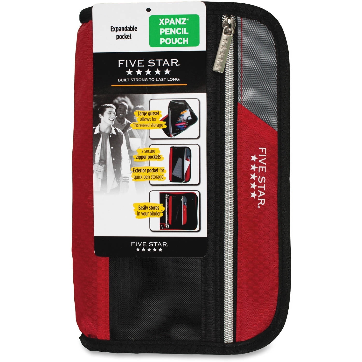 Five Star Xpanz Carrying Case Pouch Pencil Pen Supplies Assorted Puncture Resistant 1 Pack Bundle Of 5 Walmart