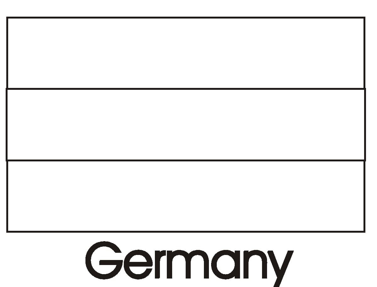 flag of germany coloring page