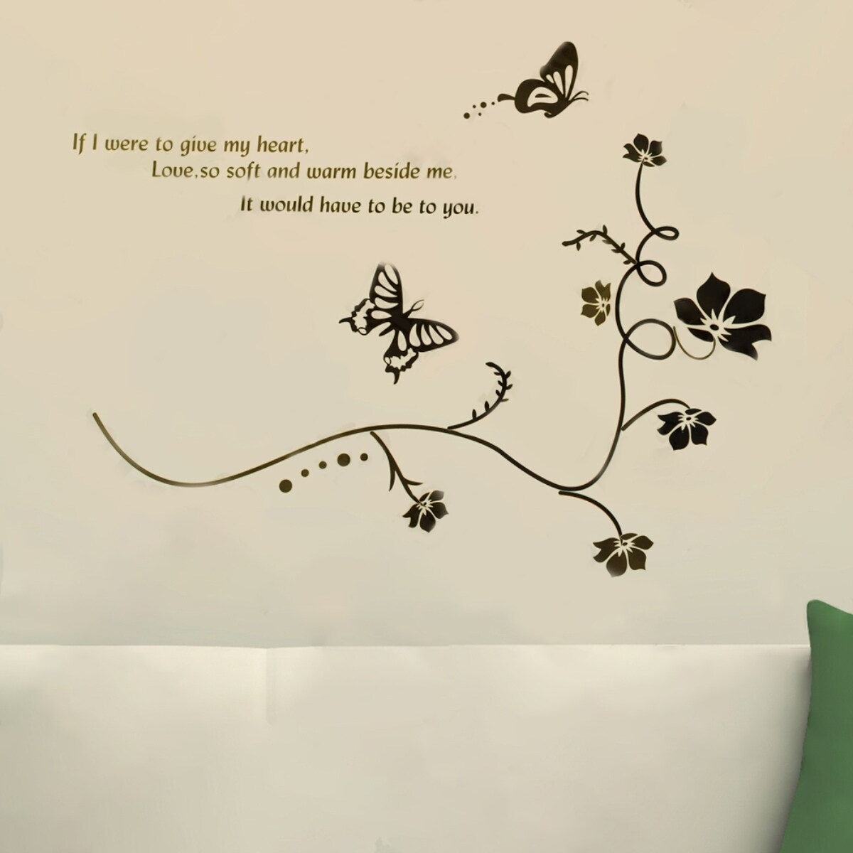 Flowers And Rattan Wall Decals Stickers Appliques Home Decor Bed Bath Beyond 42399777