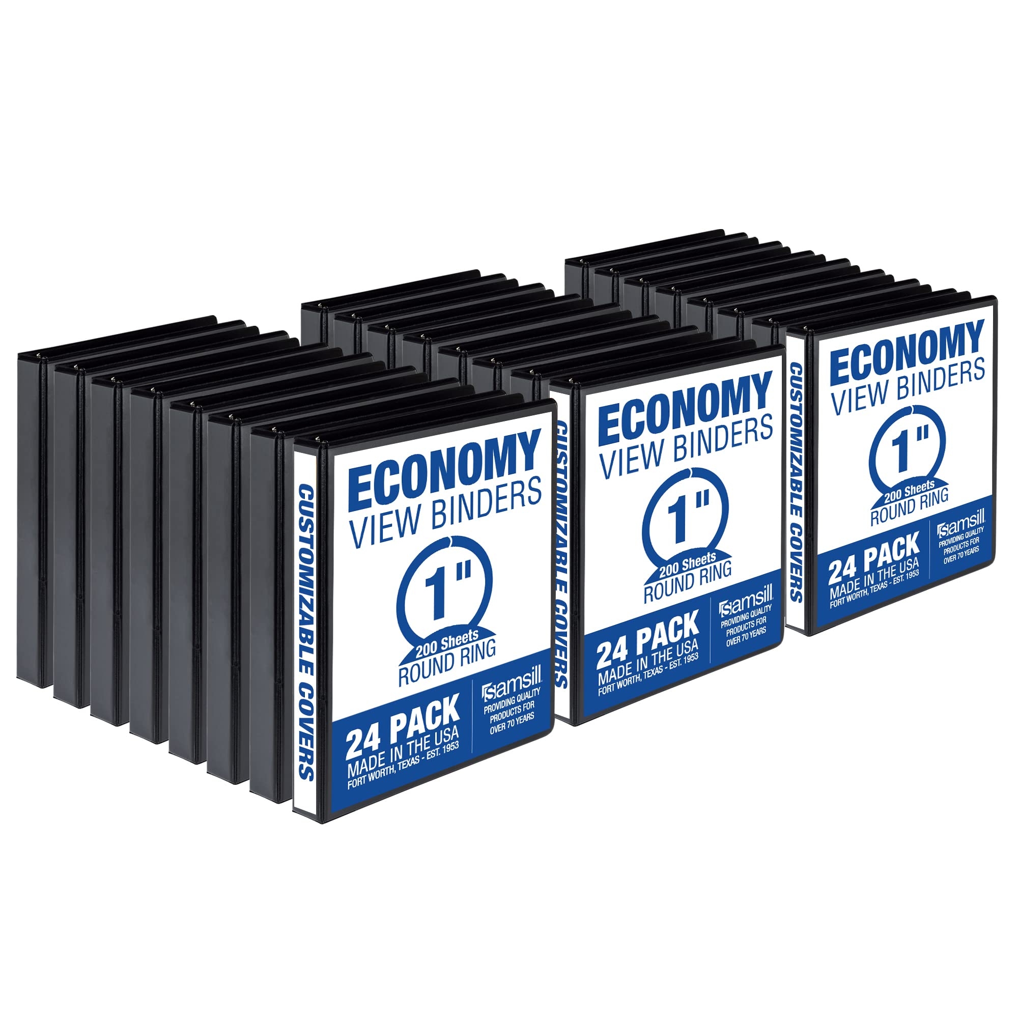 Folder Binder Staples 1 Inch Round Ring View Binders Black Bulk Packs Of 12 1 Inch Binder