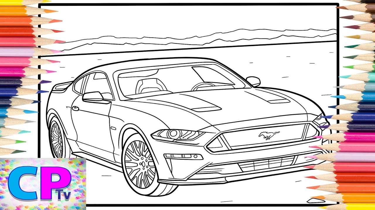 Ford Mustang GT 5 0 Copic Markers coloringpagestv Rudeejay NOYSE Party Pioneers NCS Release YouTube