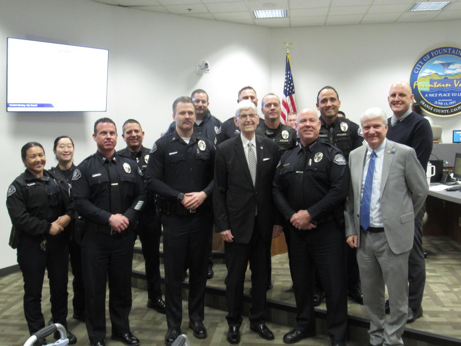 Fountain Valley Honors Retiring Police Chaplains Los Angeles Times