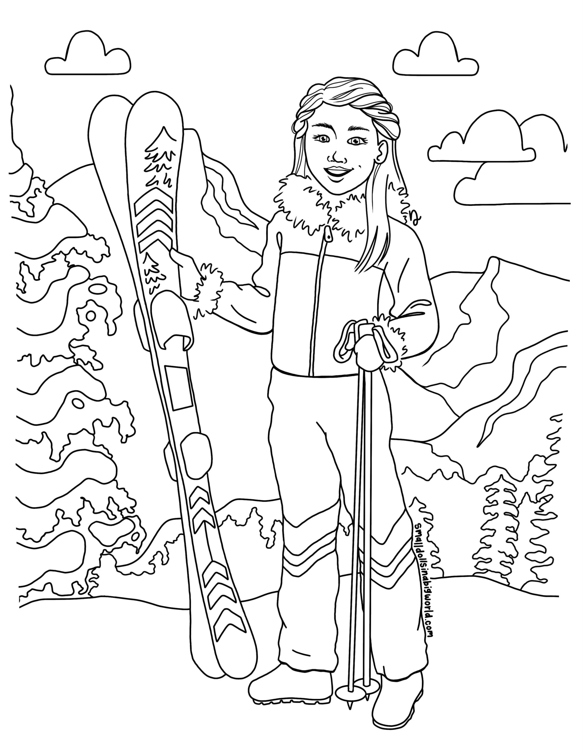 Free American Girl Coloring Pages