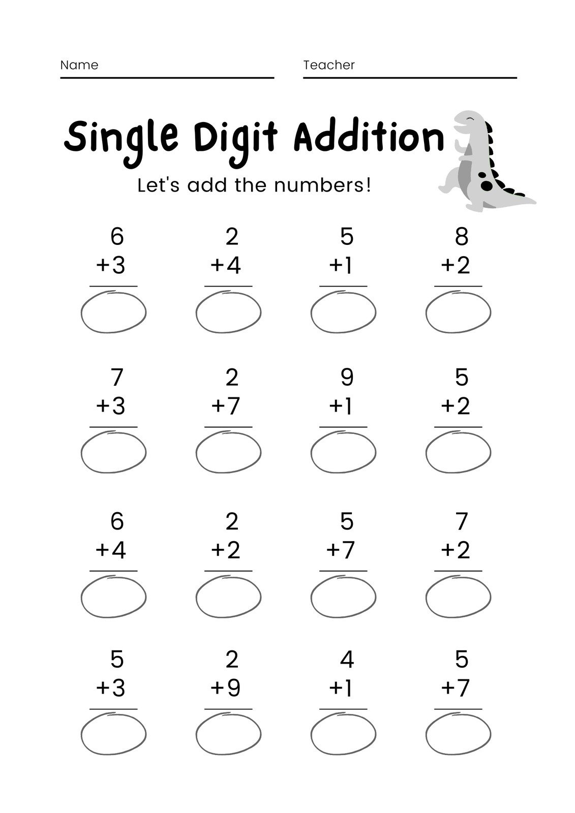 addition worksheet generator