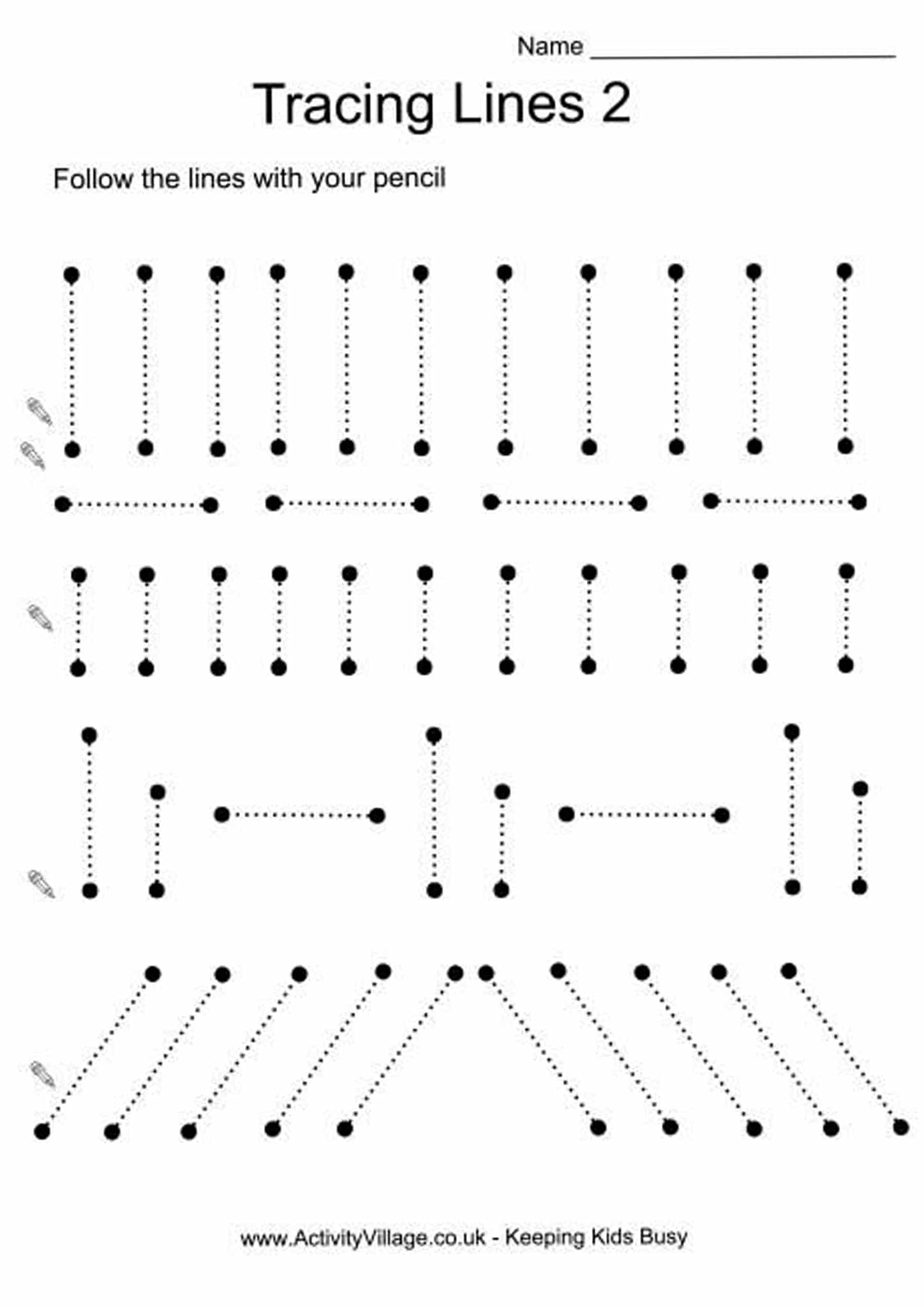 straight line tracing