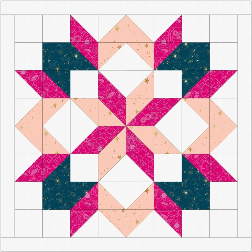 Free Carpenter Star Quilt Pattern With A Darling Border