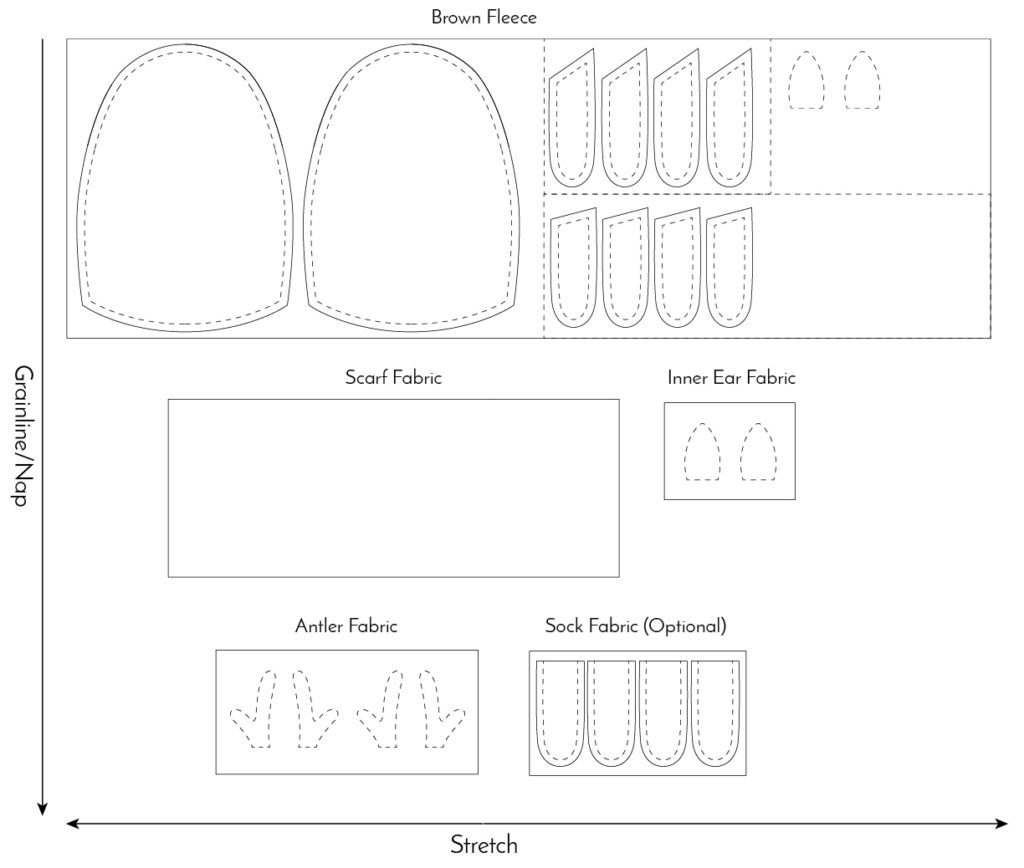 printable free plush pattern