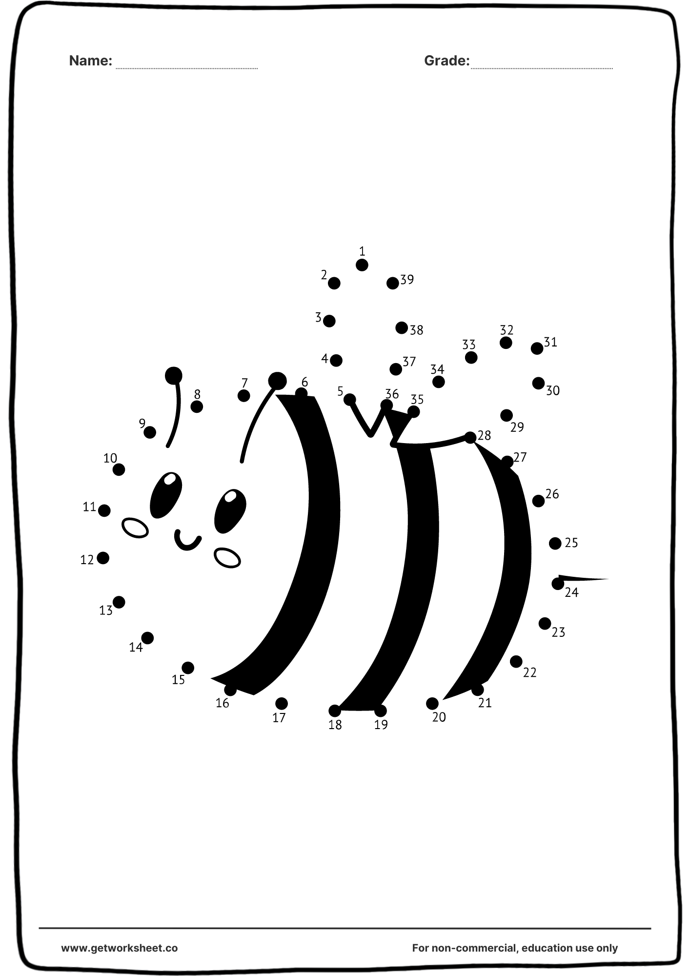 number connect the dots worksheets