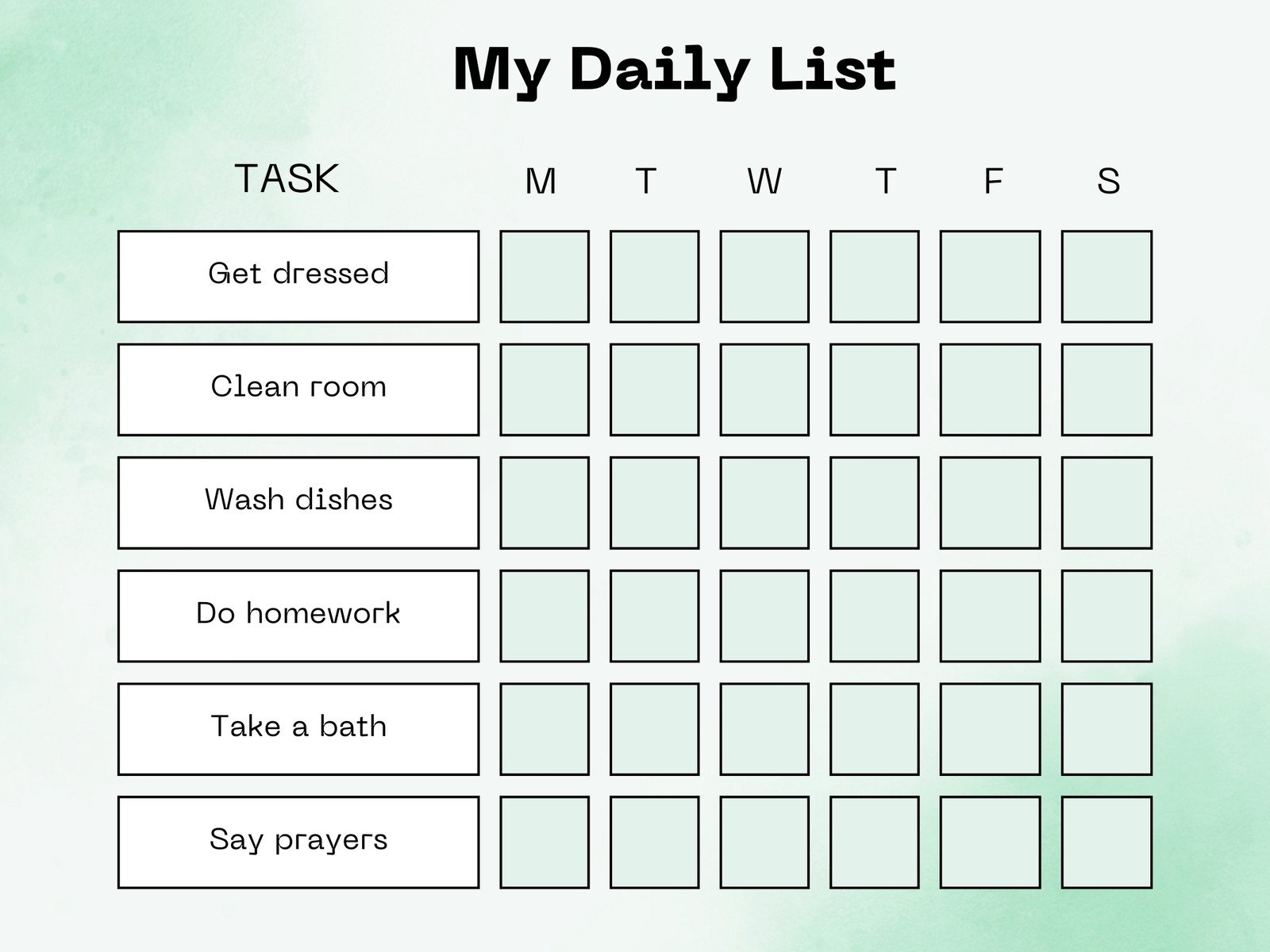 chore chart generator