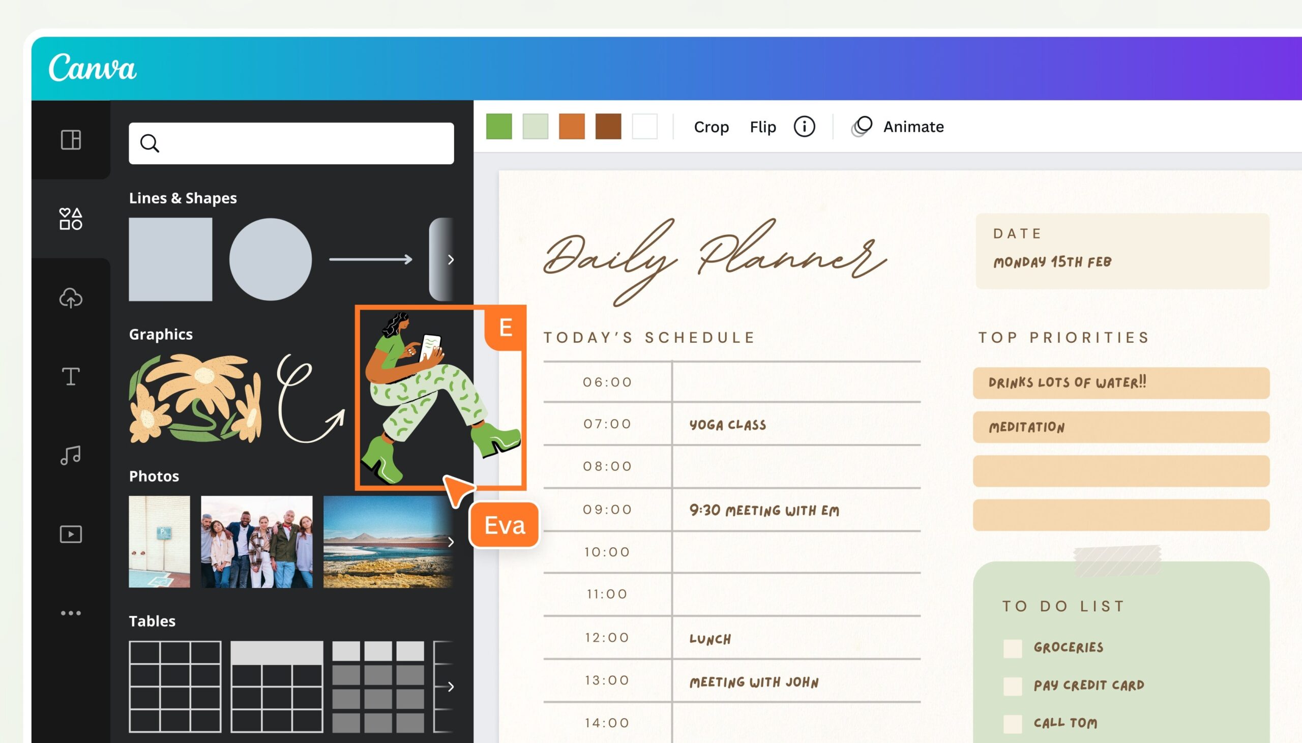 Free Daily Schedule Maker Create A Day Planner Online Canva