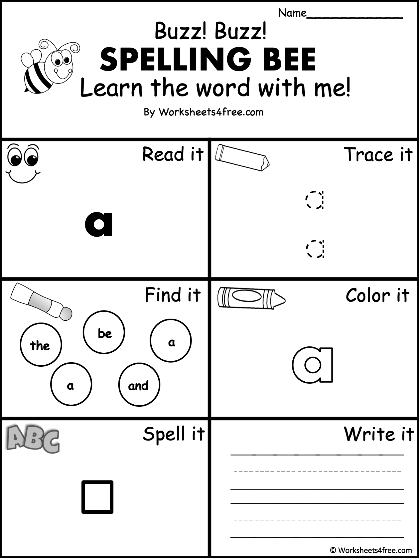 sight word worksheet