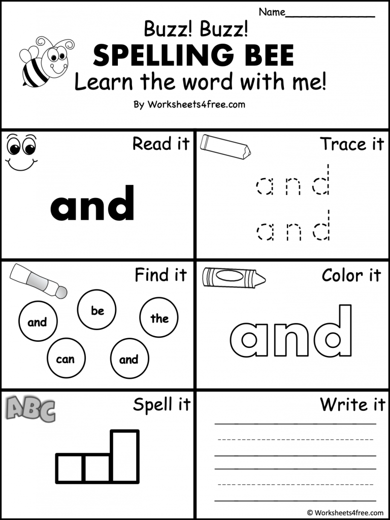sight words free worksheets
