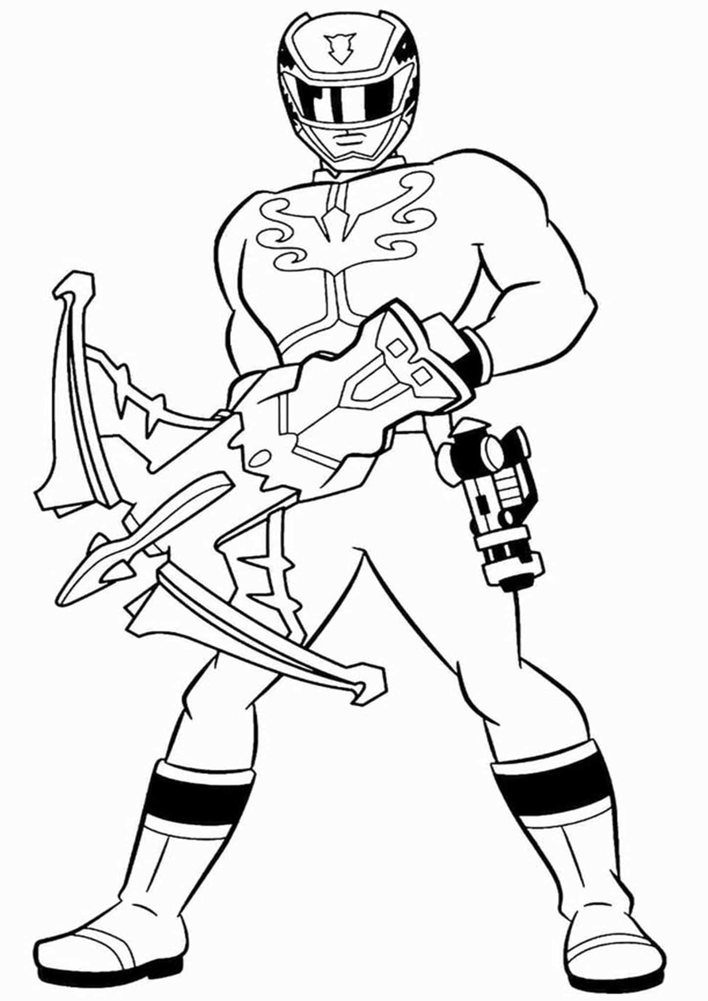 power rangers free colouring pages